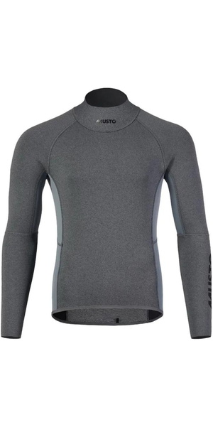 2025 Musto Mens Champ Long Sleeve 2mm Neoprene Top 82415 - Dark Grey / Marle